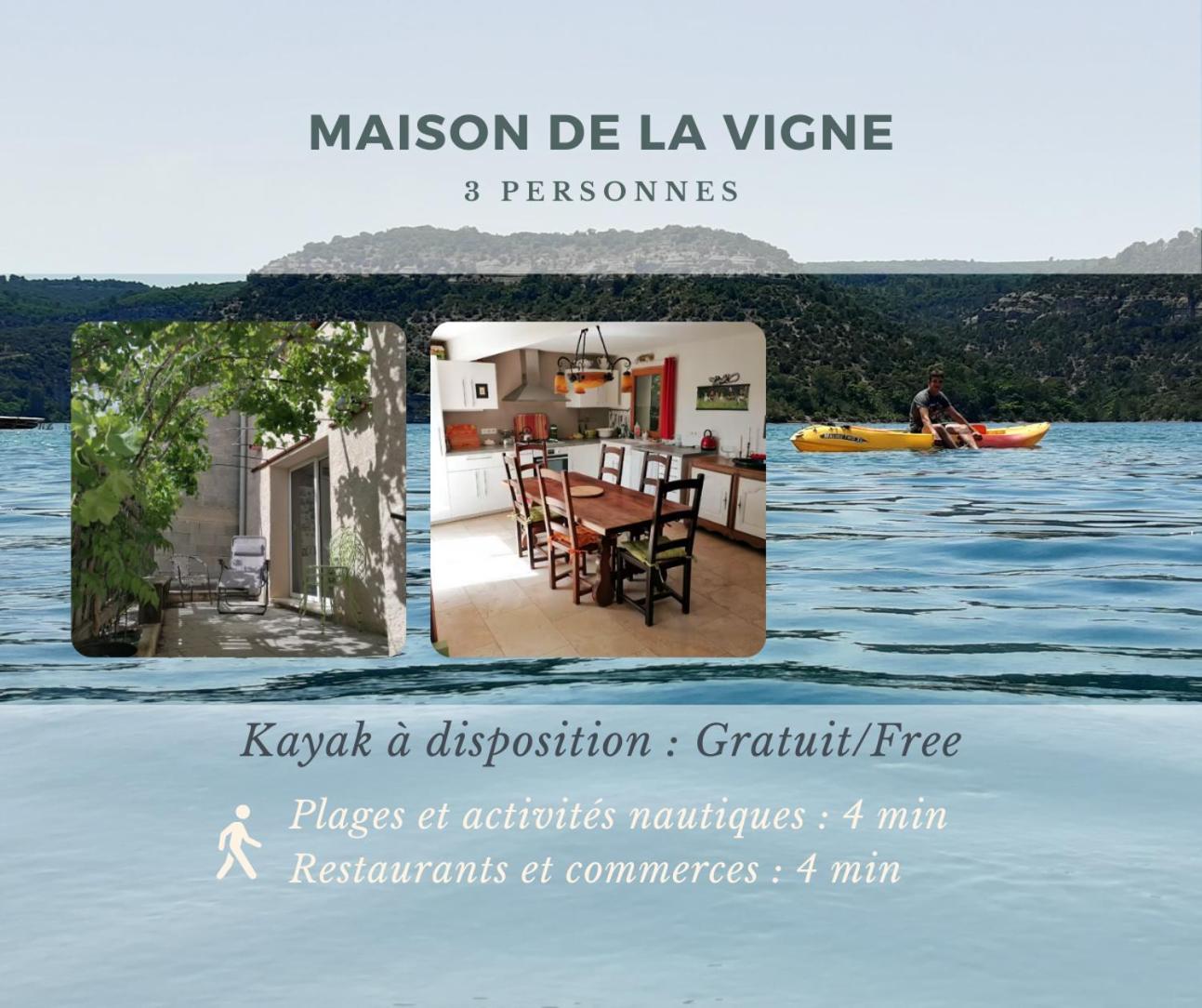 La Maison De La Vigne Bauduen Extérieur photo